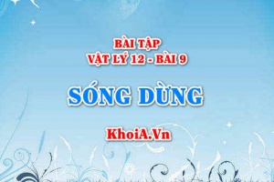 Bài tập Sóng dừng: Giải bài 1, 2, 3, 4, 5, 6, 7, 8, 9, 10 trang 49 SGK Vật lý 12 bài 9